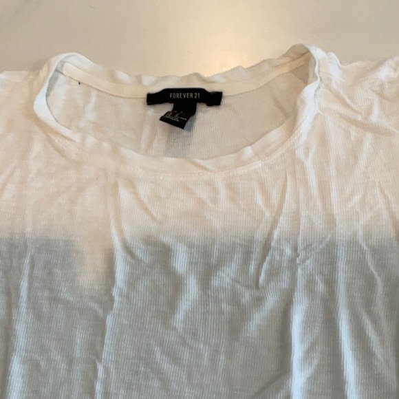 Forever 21 white cotton short sleeved tee, small. - Picture 2 of 4